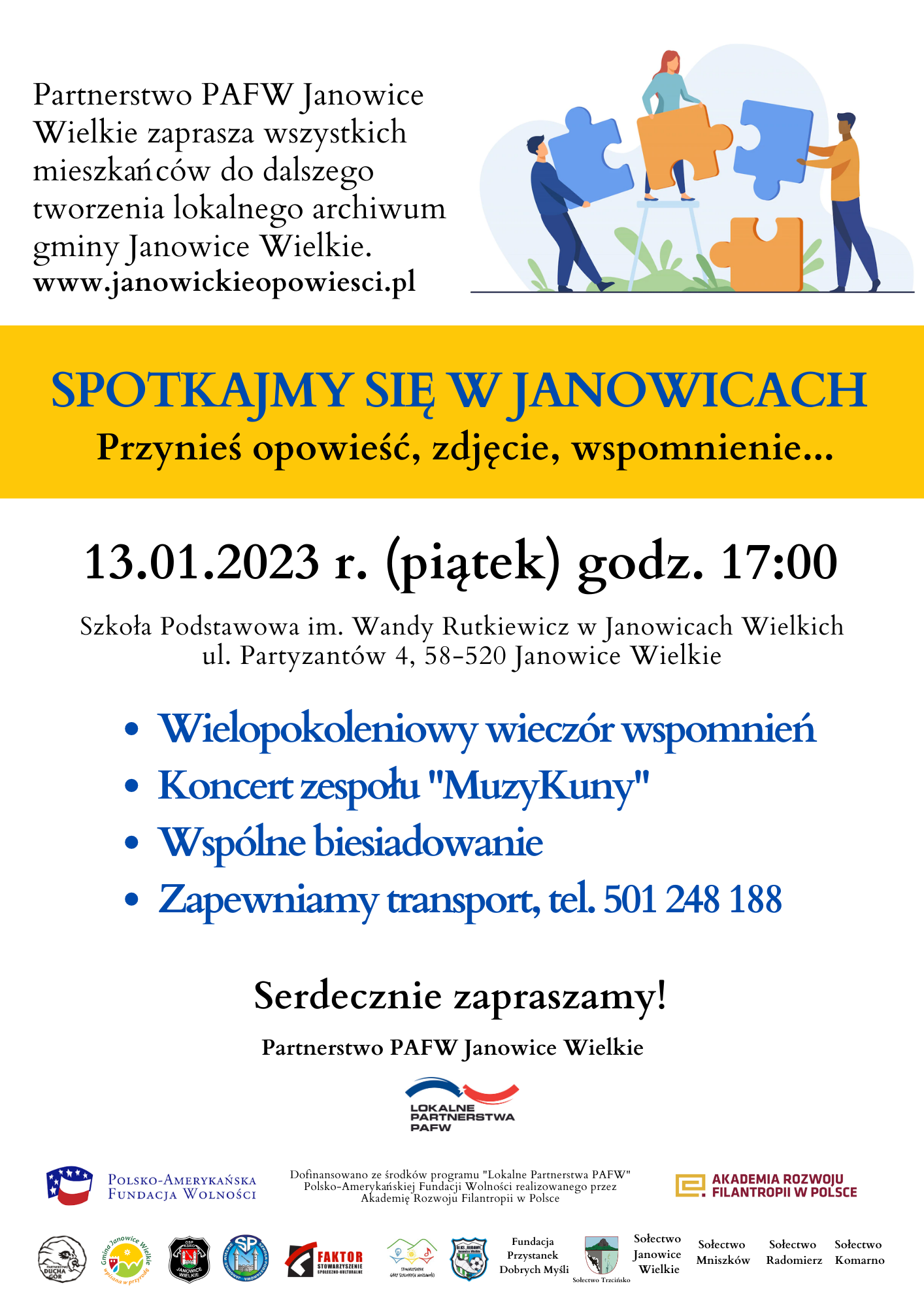 Plakat Janowicka Kapsula Czasu